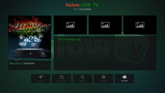 Halow Live TV kodi addon