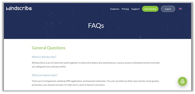 Windscribe VPN FAQs
