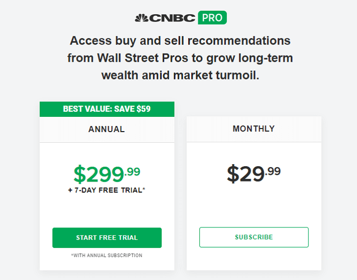 CNBC Pro Cost