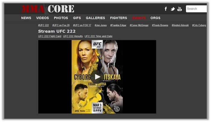 UFC MMA core