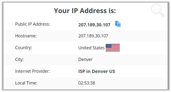 Hide My IP VPN Leak Test 1