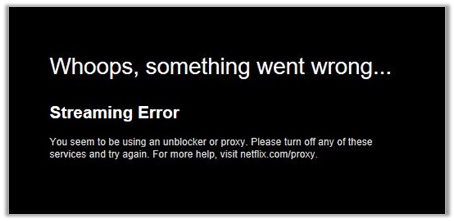 Hide My IP VPN Netflix Streaming Error