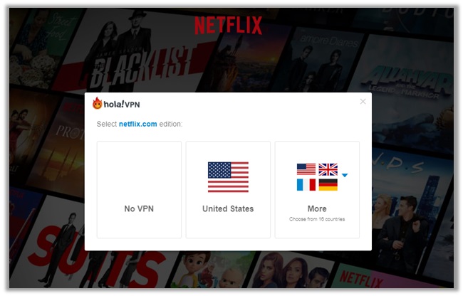 Hola VPN Netflix Unblocking