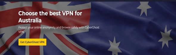 CyberGhost Australian Page Screenshot