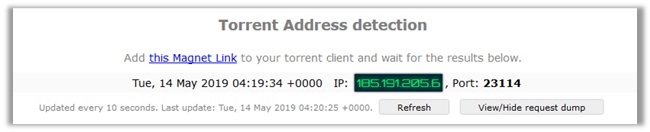 Torrent-Address-Detection-Test-with-Avast-VPN