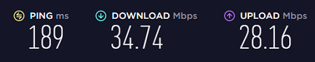 VPNSecure US speed
