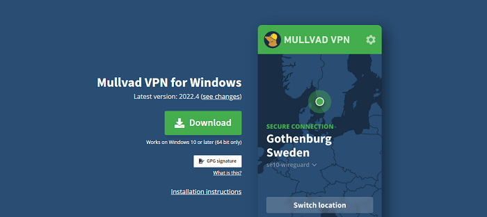 Mullvad VPN download VPN client ca