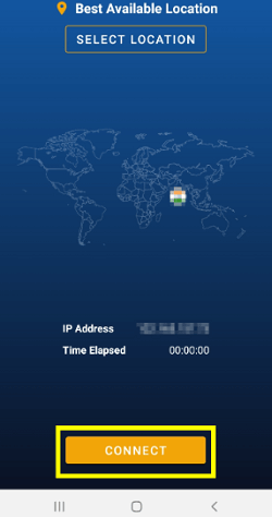 StrongVPN Android interface uk
