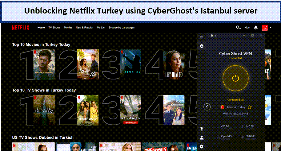 cyberghost-unblock-netflix-turkey-bvco-For Spain Users