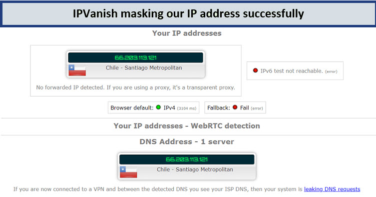 ipvanish-ip-leak-test-bvco-For Spain Users