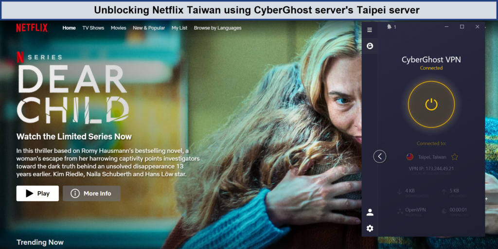 unblocking-netflix-taiwan-with-cyberGhost-For Hong Kong Users