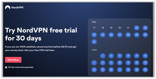 NordVPN Trial Page