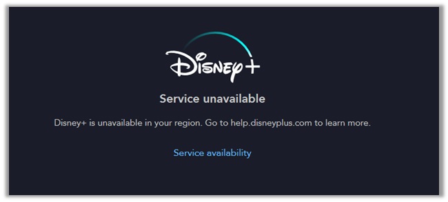 Disney Plus Unavailable