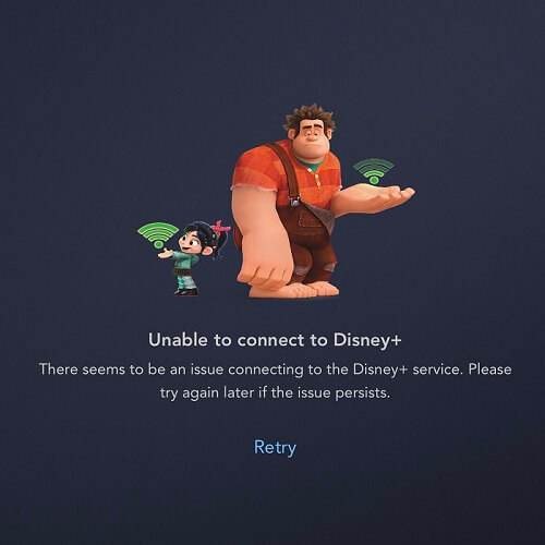 Disney Plus error AU