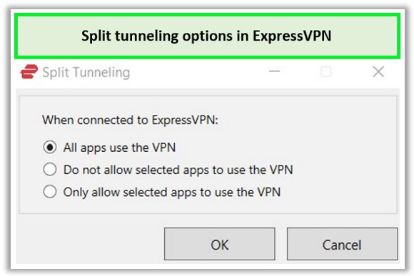 expressvpn-split-tunneling-options