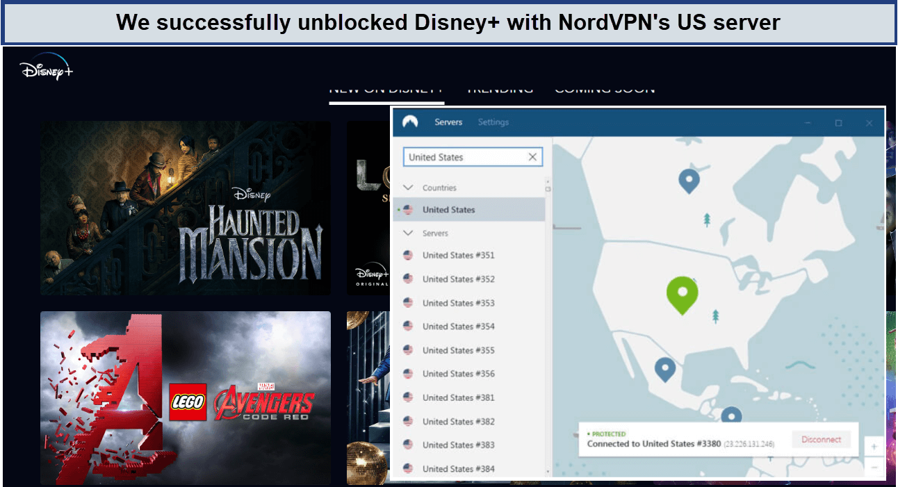 Accessed-Disney+-with-nord-vpn-us-server