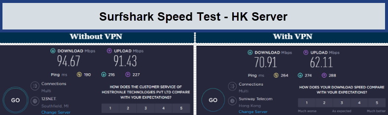 Surfshark-speed-test- HKServer