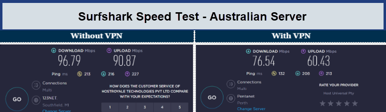 Surfshark-speed-test-australiaServer