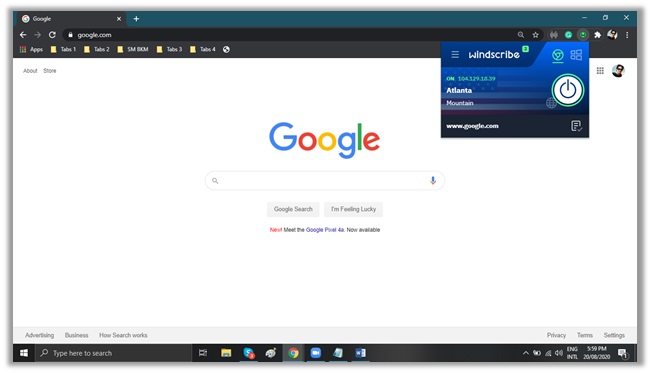 Windscribe Chrome Extension
