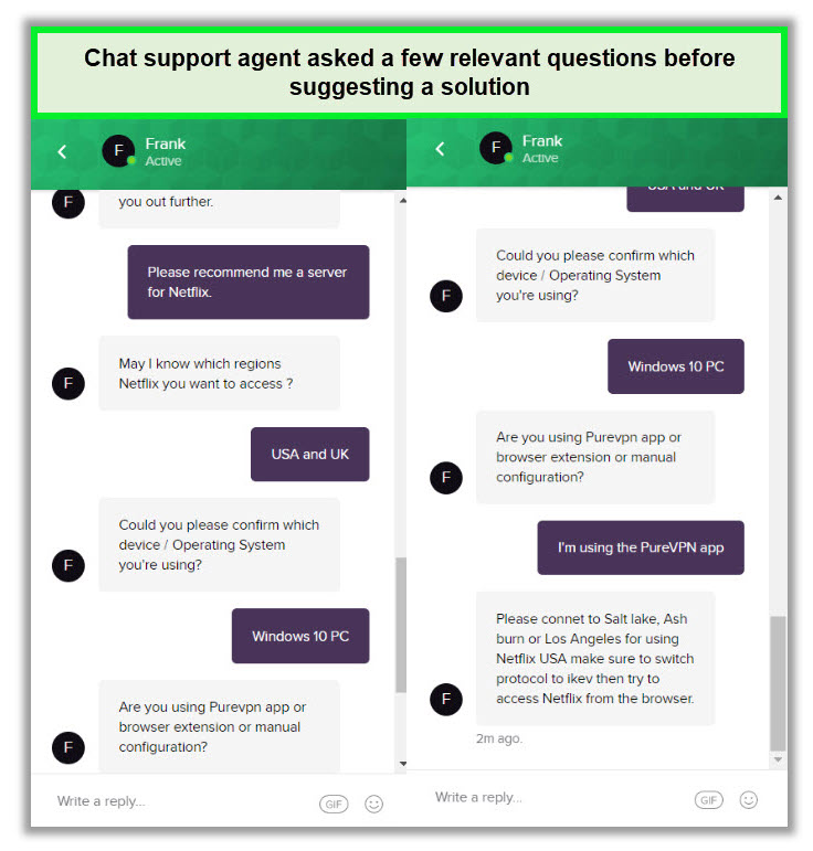 purevpn-review-of-chat-support-agent-in-USA