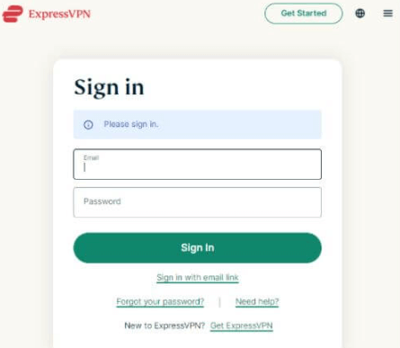 go to the ExpressVPN DNS Settings page