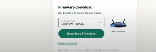 Click on Download Firmware