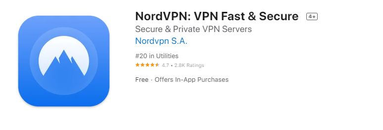 NordVPN for iPhone
