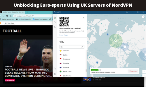 Unblocking-Euro-Sports-Using-NordVPN