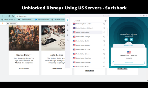 Unblocking-Disney-Plus-with-US-servers-using-Surfshark