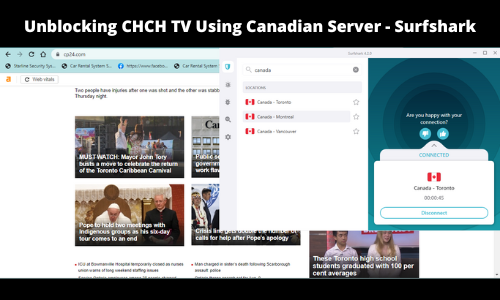 Unblocking-CHCH-TV-with-Canadian-Server-Using-with-NordVPN
