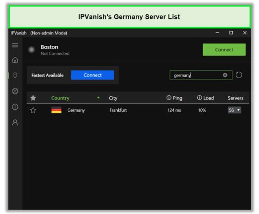 ipvanish-german-servers
