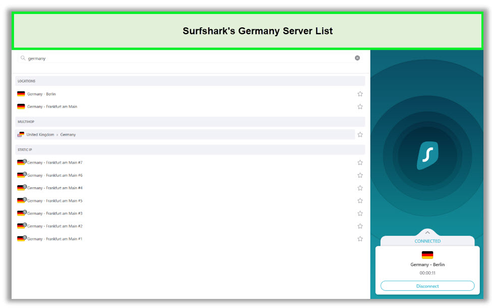 surfshark-germany-server-list