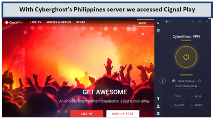 CyberGhost-unblocking-Philippines-Cignal-Play