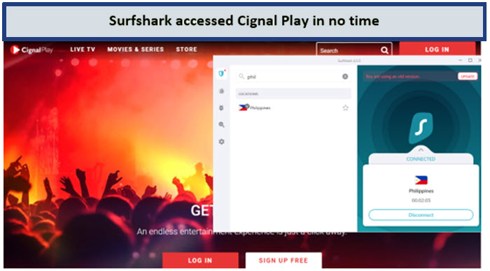 Surfshark-unblocking-Philippines-Cignal-Play