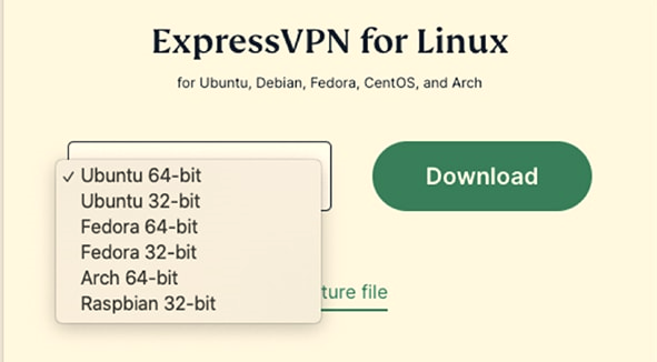 choose-your-linux-version-on-expressVPN