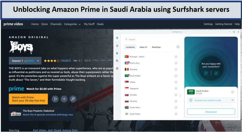 surfshark-unblock-amazon-prime-in-saudi-arabia-For South Korean Users