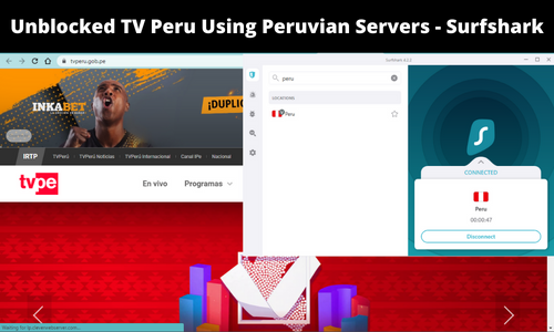 Unblocking-Peru-TV-Using-Surfshark-in-Australia