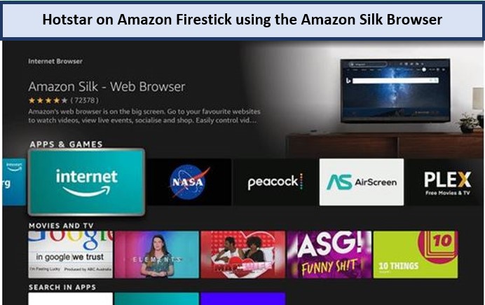 Hotstar-on-amazon-FireStick-using-the-Amazon-silk-browser