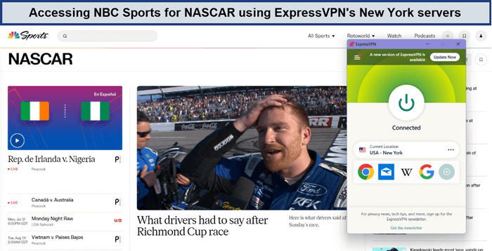 NASCAR-in-Australia-with-expressvpn