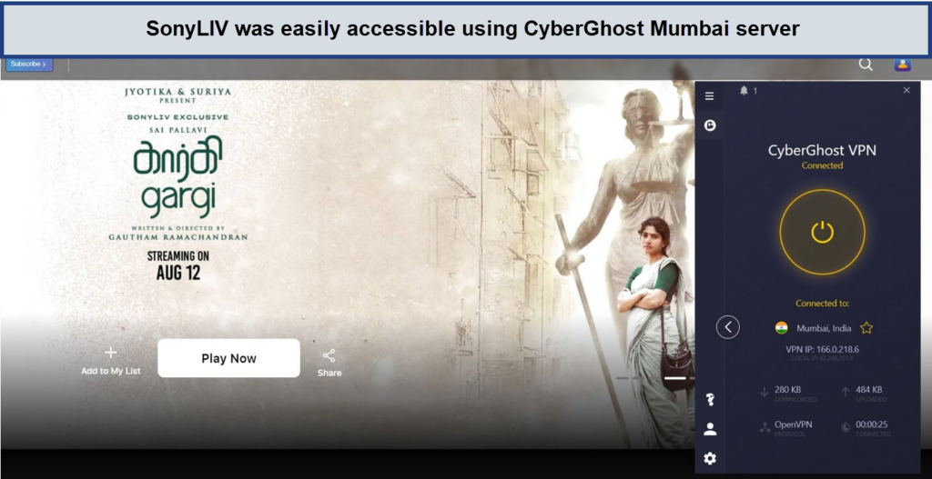 cyberghost-unblocked-sonyliv-in-India