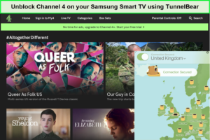 unblock-channel4-samsung-smart-tv-tunnelbear-in-Spain