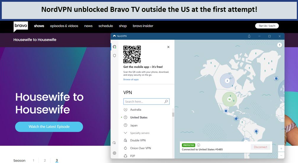 NordVPN-largest-server-VPN-to-watch-BravoTV-in-Hong kong