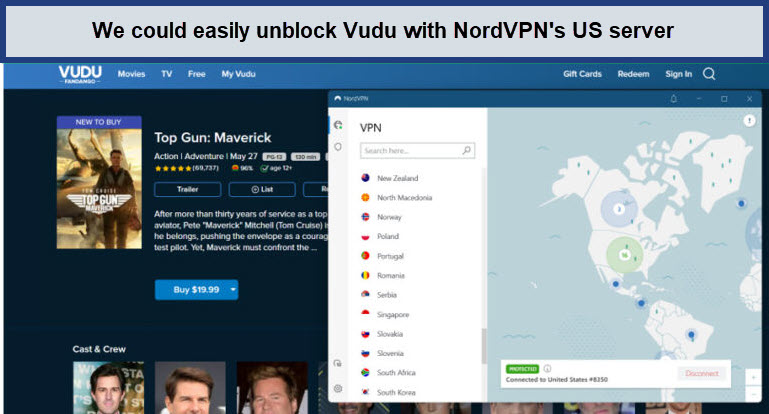 Unblocking-vudu-with-nordvpn-in-France