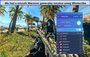 Warzone-with-windscribe-in-New Zealand