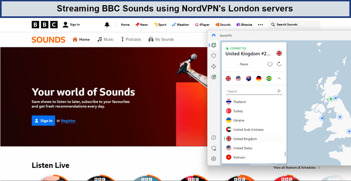 bbc-sounds-outside--unblocked-by-nordvpn