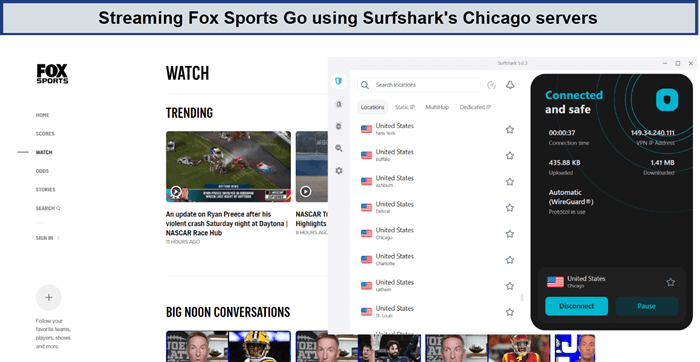 fox-sports-go-in-Canada-unblocked-by-surfshark