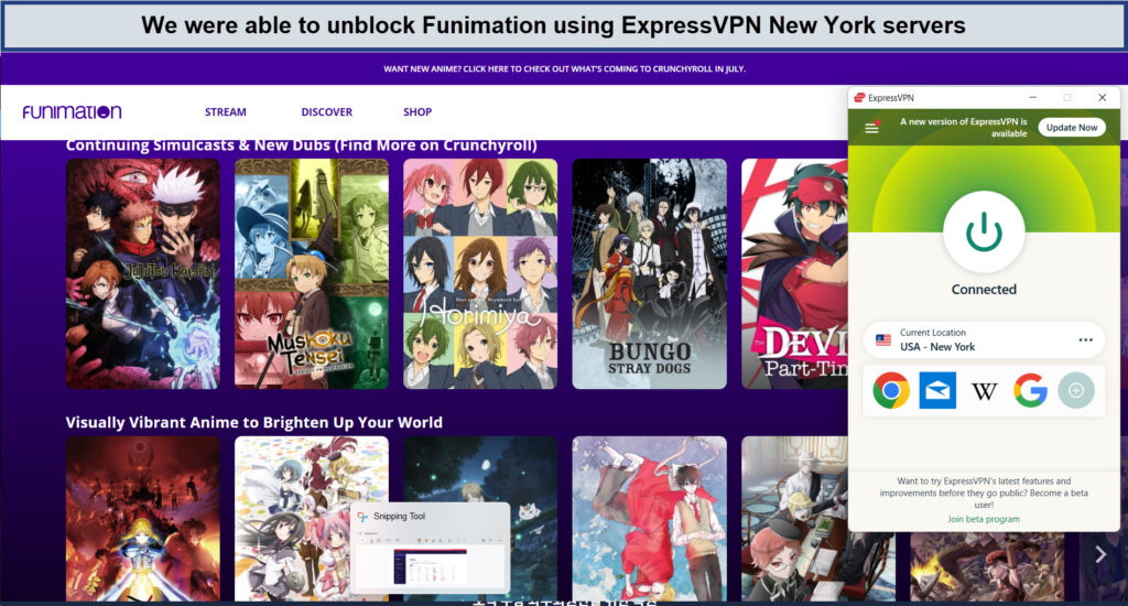 funimation-expressvpn-unblock-outside-USA