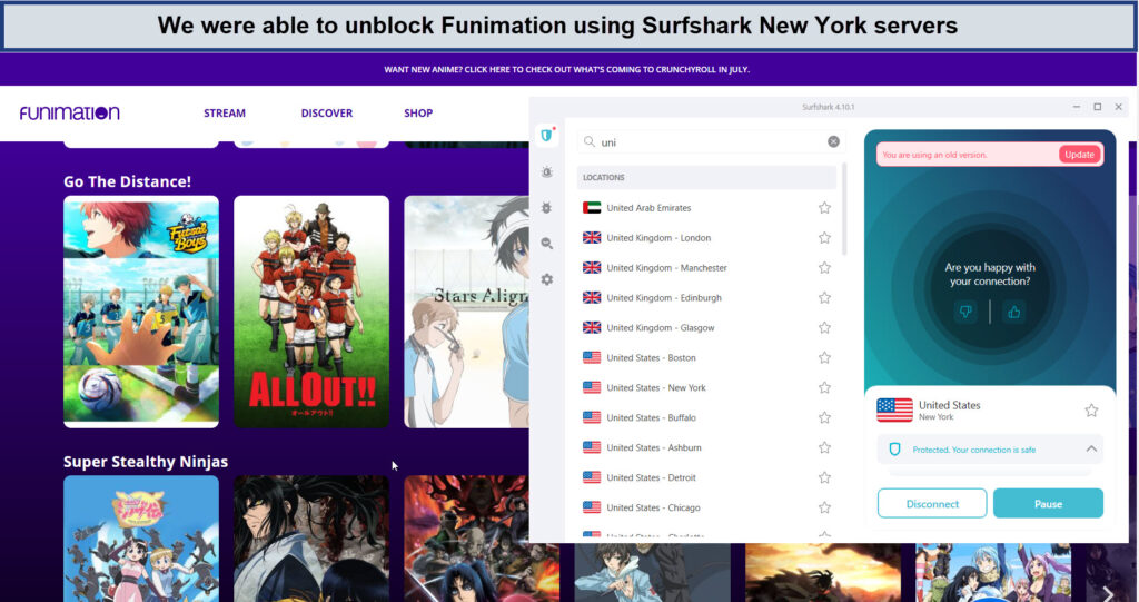 funimation-surfshark-new-york-unblock-in-Canada