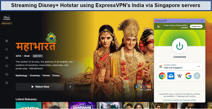 hotstar-in-Singapore-unblocked-by-expressvpn