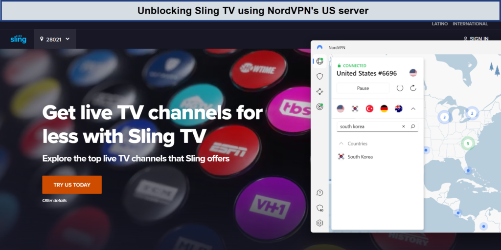 sling-tv-with-nordvpn-in-Canada